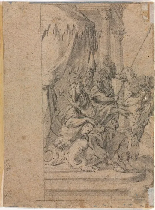 Framed Print : Panthea before Cyrus? (verso), 1655-1660?. Creator: Michel Dorigny (French, 1617-1665) Framed Print : Panthea before Cyrus? (verso), 1655-1660?. Creator: Michel Dorigny (French, 1617-1665)