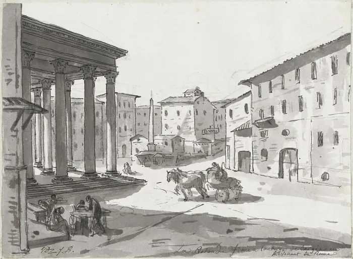 Framed Print : The Pantheon, 1775 / 80. Creator: Jacques-Louis David Framed Print : The Pantheon, 1775 / 80. Creator: Jacques-Louis David