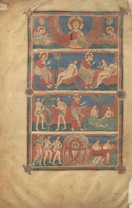 Framed Print : The Pantheon Bible, 1125-1130. Artist: Anonymous Framed Print : The Pantheon Bible, 1125-1130. Artist: Anonymous