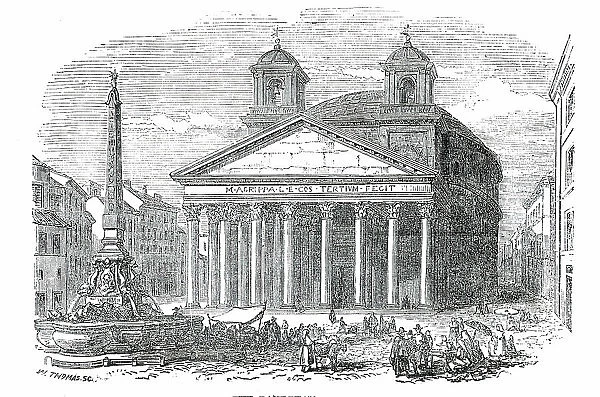 The Pantheon - Rome, 1850. Creator: Unknown