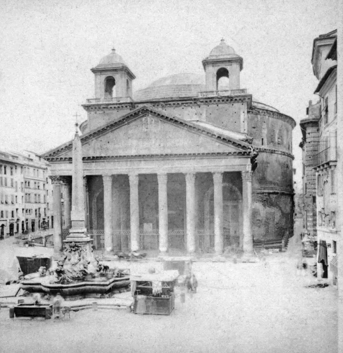 Framed Print : The Pantheon, Rome, Italy, late 19th century Framed Print : The Pantheon, Rome, Italy, late 19th century