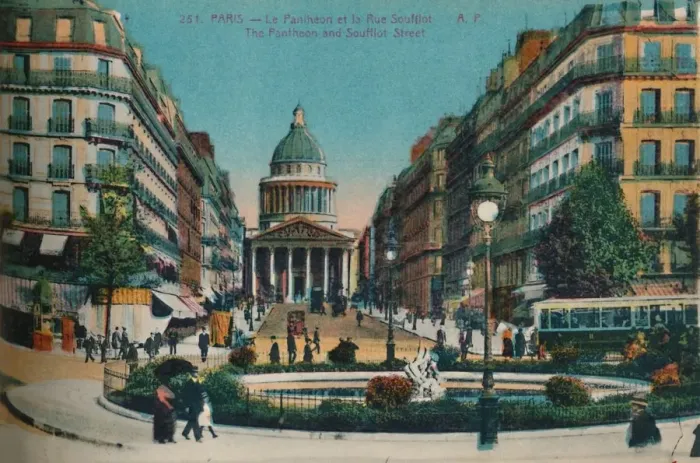 Framed Print : The Pantheon and the Rue Soufflot, Paris, c1920 Framed Print : The Pantheon and the Rue Soufflot, Paris, c1920