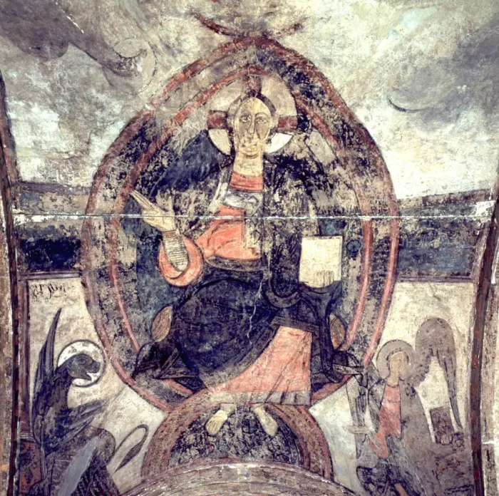 Framed Print : Pantocrator in the central dome of the Church of San Vincente de Cardona (Barcelona) Framed Print : Pantocrator in the central dome of the Church of San Vincente de Cardona (Barcelona)