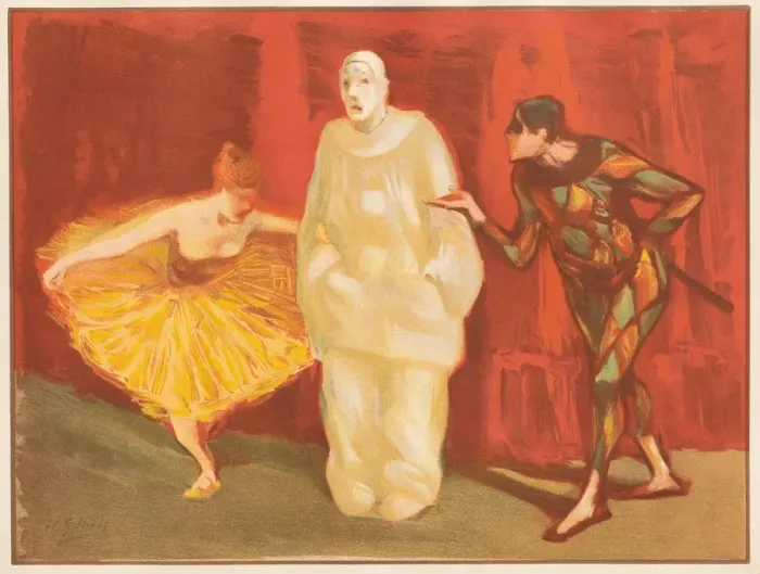 Framed Print : Pantomime, 1899. Creator: Henri Gabriel Ibels (French, 1867-1936); Imprimerie Champenois Framed Print : Pantomime, 1899. Creator: Henri Gabriel Ibels (French, 1867-1936); Imprimerie Champenois