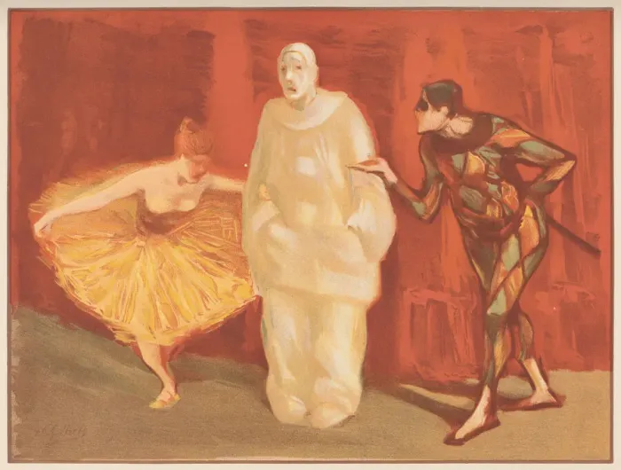 Framed Print : Pantomime, c. 1898. Creator: Ibels, Henri Gabriel (1867-1936) Framed Print : Pantomime, c. 1898. Creator: Ibels, Henri Gabriel (1867-1936)