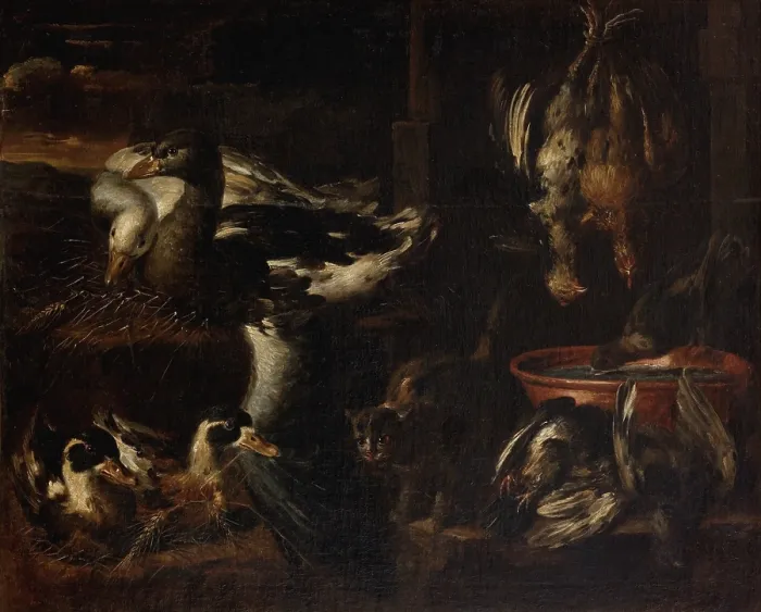 Framed Print : In a Pantry, 1st half of 17th century Creator: Giacomo Legi Framed Print : In a Pantry, 1st half of 17th century Creator: Giacomo Legi