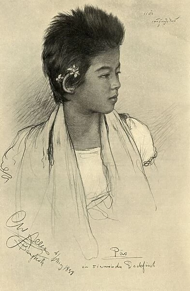 Pao - teenage girl, Bangkok, 1898. Creator: Christian Wilhelm Allers