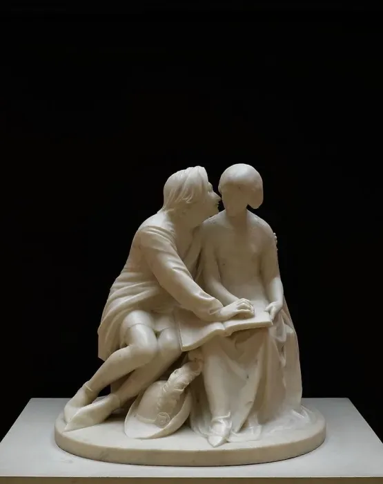 Framed Print : Paolo and Francesca, 1851-52. Creator: Alexander Munro Framed Print : Paolo and Francesca, 1851-52. Creator: Alexander Munro