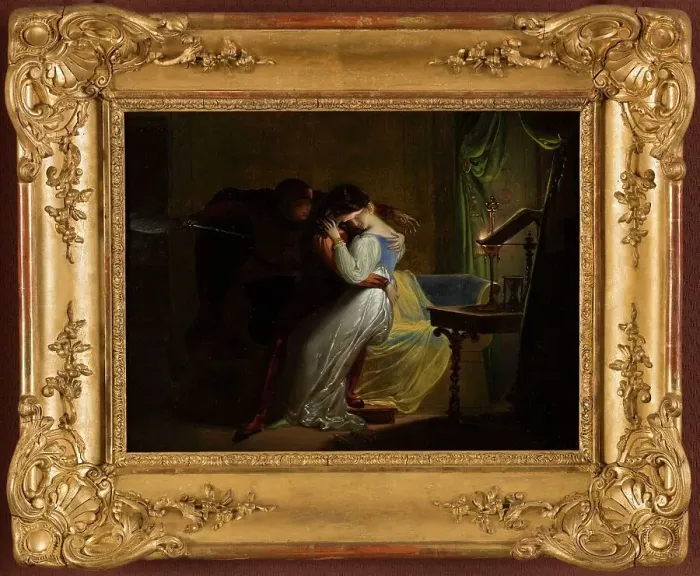 Framed Print : Paolo and Francesca, c1820. Creator: Pierre Claude François Delorme Framed Print : Paolo and Francesca, c1820. Creator: Pierre Claude François Delorme