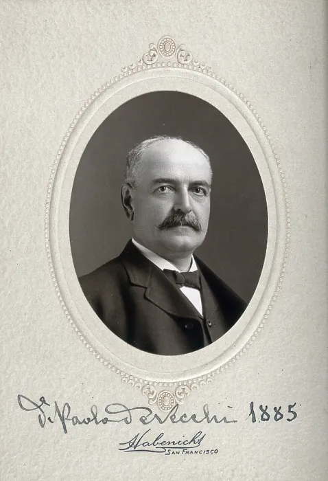 Framed Print : Paolo de Vecchi, 1885. Creator: Habenichs Framed Print : Paolo de Vecchi, 1885. Creator: Habenichs