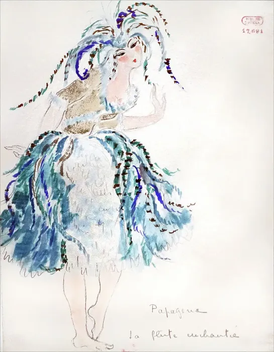 Framed Print : Papagena. Costume design for the Opera La flûte enchantée by W. A. Mozart, 1922. Creator: Drésa, Jacques (1869-1929). Papagena. Costume design for the Opera La flûte enchantée by W. A. Mozart, 1922 Framed Print : Papagena. Costume design for the Opera La flûte enchantée by W. A. Mozart, 1922. Creator: Drésa, Jacques (1869-1929). Papagena. Costume design for the Opera La flûte enchantée by W. A. Mozart, 1922