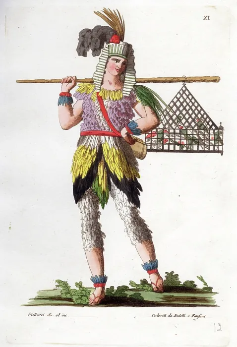Framed Print : Papageno in Mozart's The Magic Flute, 1816. Creator: Anonymous. Papageno in Mozart's The Magic Flute, 1816. Creator: Anonymous Framed Print : Papageno in Mozart's The Magic Flute, 1816. Creator: Anonymous. Papageno in Mozart's The Magic Flute, 1816. Creator: Anonymous