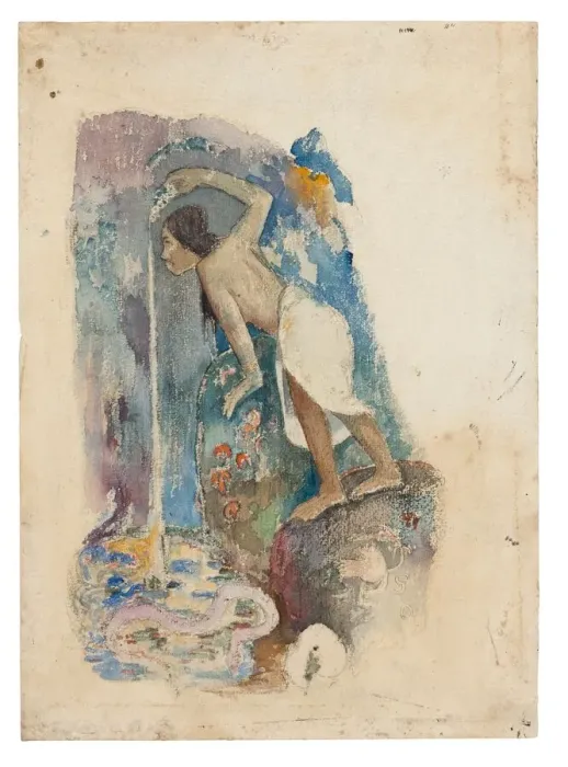 Framed Print : Pape moe, 1893 / 94. Creator: Paul Gauguin Framed Print : Pape moe, 1893 / 94. Creator: Paul Gauguin
