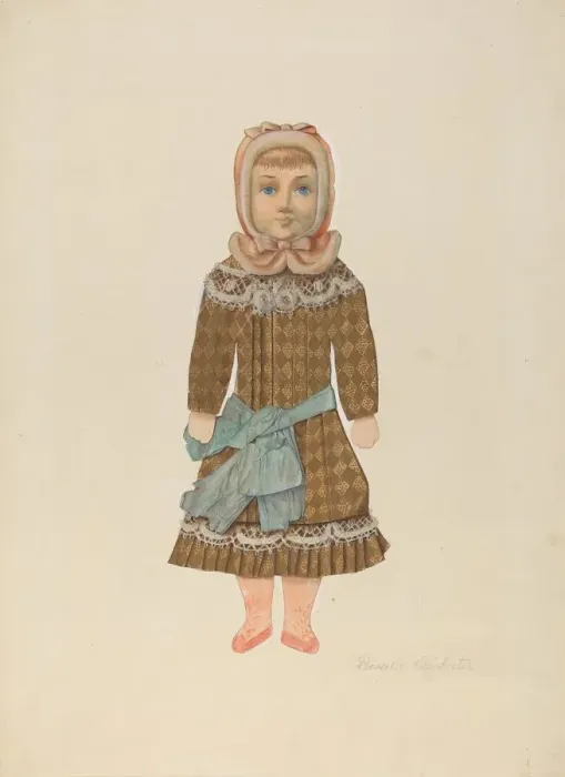 Framed Print : Paper Doll, c. 1937. Creator: Beverly Chichester Framed Print : Paper Doll, c. 1937. Creator: Beverly Chichester