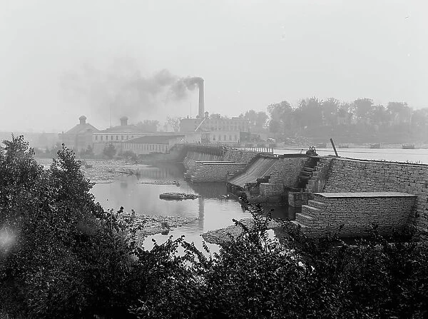 Paper mill, Combined Locks, Wis. between 1880 and 1899. Creator: Unknown
