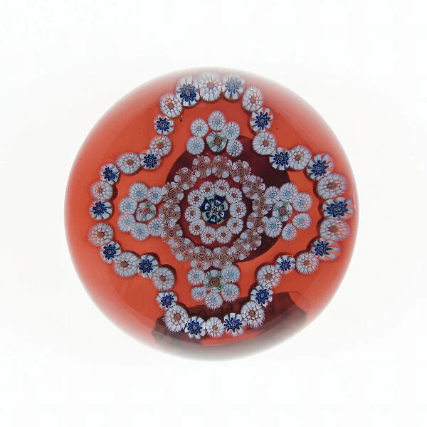 Paperweight, Baccarat, c. 1845-60. Creator: Baccarat Glasshouse