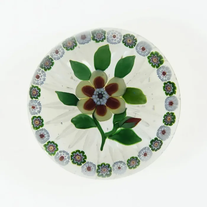 Framed Print : Paperweight, Baccarat, c. 1848-55. Creator: Baccarat Glasshouse