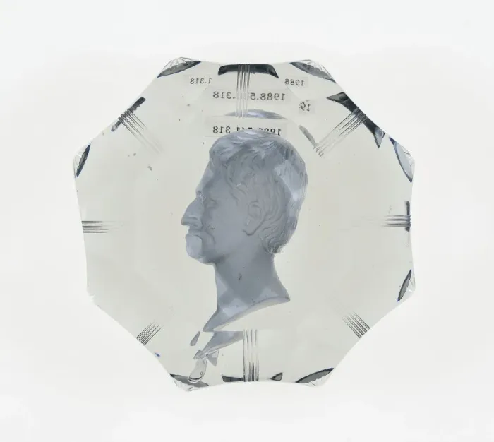 Framed Print : Paperweight, Baccarat, Mid 19th century. Creator: Baccarat Glasshouse Framed Print : Paperweight, Baccarat, Mid 19th century. Creator: Baccarat Glasshouse