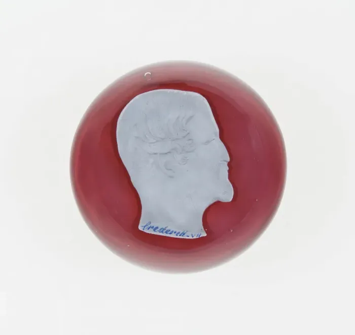 Framed Print : Paperweight, Clichy, Mid 19th century. Creator: Clichy Glassworks Framed Print : Paperweight, Clichy, Mid 19th century. Creator: Clichy Glassworks
