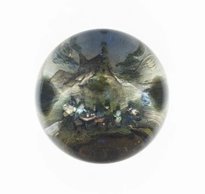 Framed Print : Paperweight, England, c. 1848-60. Creator: Unknown Framed Print : Paperweight, England, c. 1848-60. Creator: Unknown