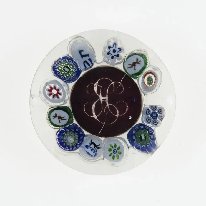 Framed Print : Paperweight, France, c. 1845-60. Creator: Saint-Louis Glassworks Framed Print : Paperweight, France, c. 1845-60. Creator: Saint-Louis Glassworks