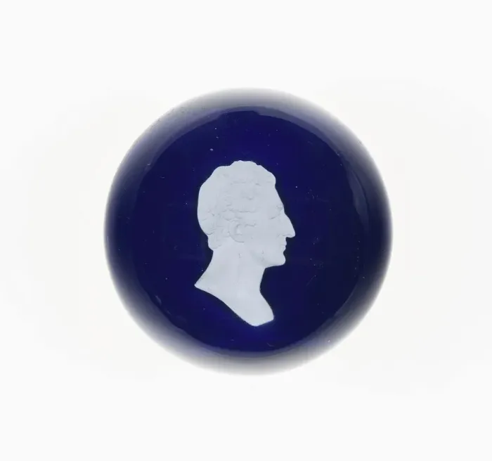 Framed Print : Paperweight, Luneville, c. 1846-55. Creator: Baccarat Glasshouse Framed Print : Paperweight, Luneville, c. 1846-55. Creator: Baccarat Glasshouse