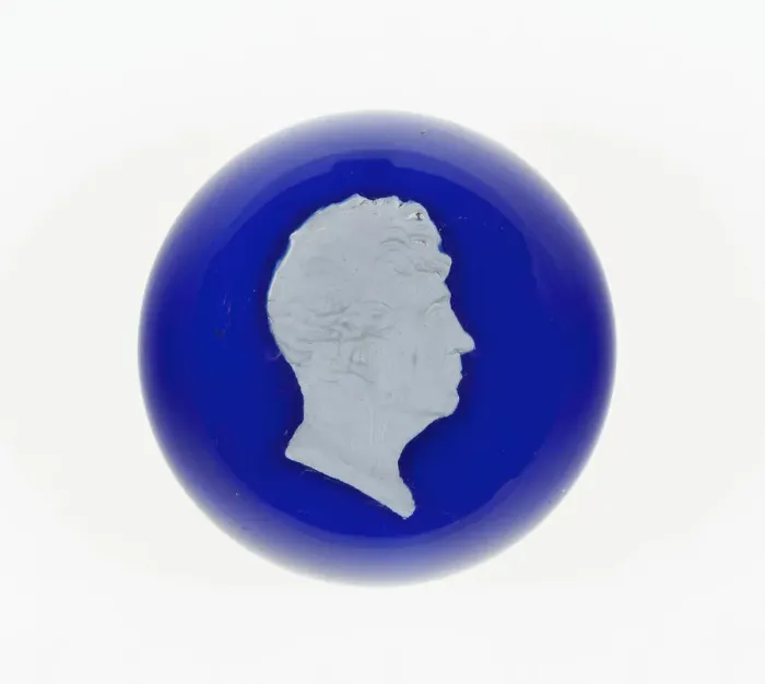 Framed Print : Paperweight, Luneville, c. 1846-55. Creator: Baccarat Glasshouse Framed Print : Paperweight, Luneville, c. 1846-55. Creator: Baccarat Glasshouse