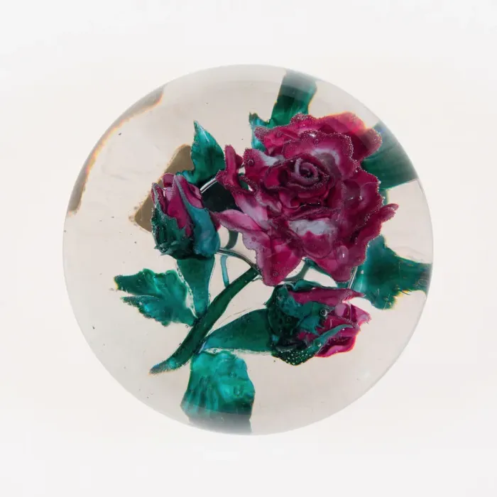 Framed Print : Paperweight, New Bedford, c. 1870-90. Creator: Mount Washington Glass Company Framed Print : Paperweight, New Bedford, c. 1870-90. Creator: Mount Washington Glass Company