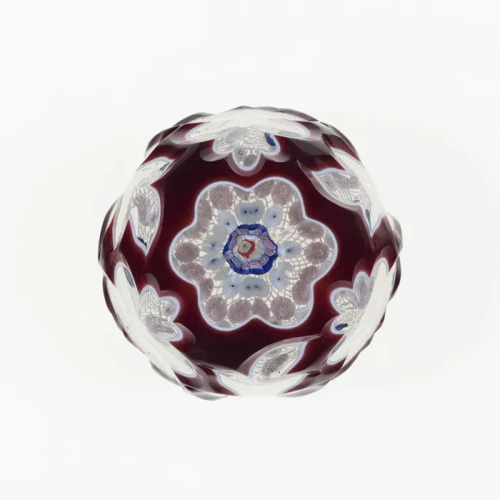 Framed Print : Paperweight, New York City, 19th century. Creator: New England Glass Company Framed Print : Paperweight, New York City, 19th century. Creator: New England Glass Company