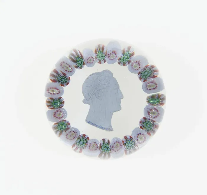 Framed Print : Paperweight, Saint-Louis, c. 1846-55. Creator: Saint-Louis Glassworks