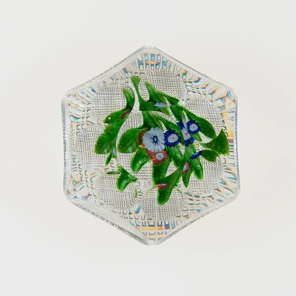 Paperweight, Saint-Louis, c. 1848-55. Creator: Saint-Louis Glassworks