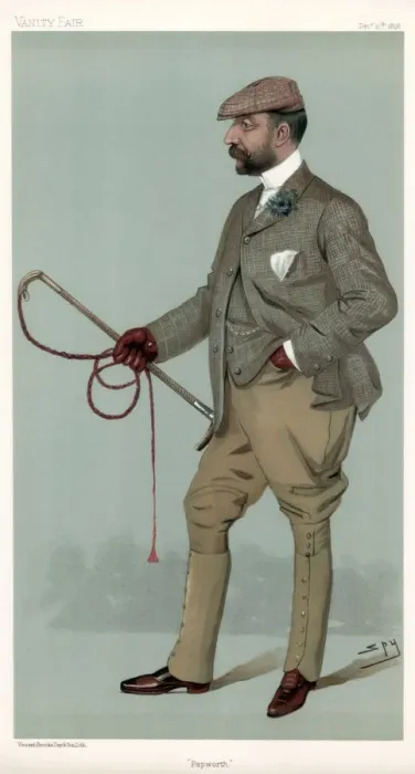 Framed Print : Papworth, Ernest Terah Hooley, British financier, 1896. Artist: Spy Framed Print : Papworth, Ernest Terah Hooley, British financier, 1896. Artist: Spy