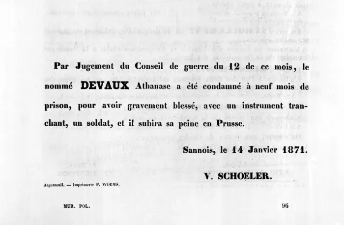 Framed Print : Par Jugement du Conseil, from French Political posters of the Paris Commune, January 1871 Framed Print : Par Jugement du Conseil, from French Political posters of the Paris Commune, January 1871