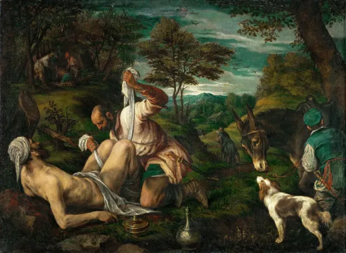 Framed Print : The Parable of the Good Samaritan, ca. 1575 Framed Print : The Parable of the Good Samaritan, ca. 1575