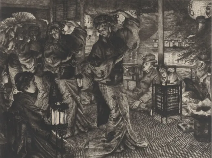 Framed Print : The Parable of the Prodigal Son, No. II: In Foreign Climes, 1882. Creator: James Tissot Framed Print : The Parable of the Prodigal Son, No. II: In Foreign Climes, 1882. Creator: James Tissot