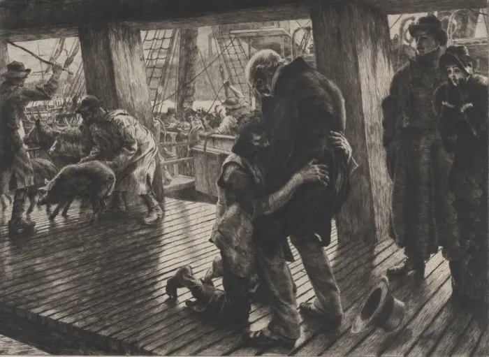 Framed Print : The Parable of the Prodigal Son, No. III: The Return, 1882. Creator: James Tissot Framed Print : The Parable of the Prodigal Son, No. III: The Return, 1882. Creator: James Tissot