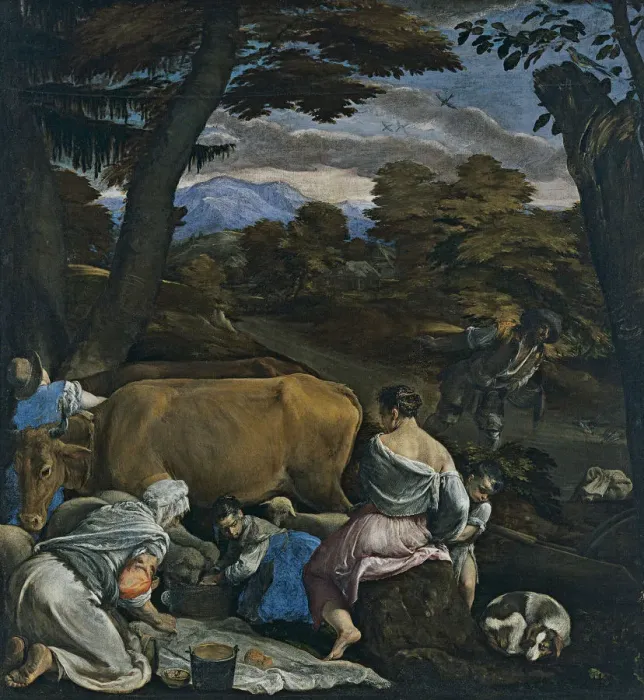 Framed Print : The Parable of the Sower. Artist: Bassano, Jacopo, il vecchio (ca. 1510-1592) Framed Print : The Parable of the Sower. Artist: Bassano, Jacopo, il vecchio (ca. 1510-1592)
