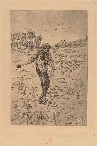 The Parable of the Sower (Le Semeur de Paraboles), 1876. Creator: Félicien Rops