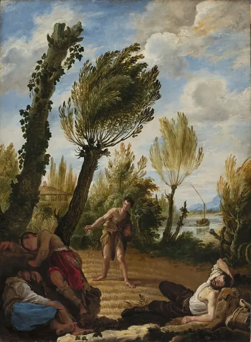 Framed Print : The Parable of the Weeds, 1622. Creator: Domenico Fetti Framed Print : The Parable of the Weeds, 1622. Creator: Domenico Fetti