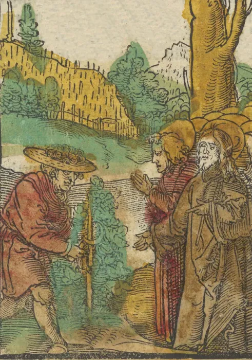 Framed Print : The Parable of the Workers in the Vineyard, from Das Plenarium, 1517