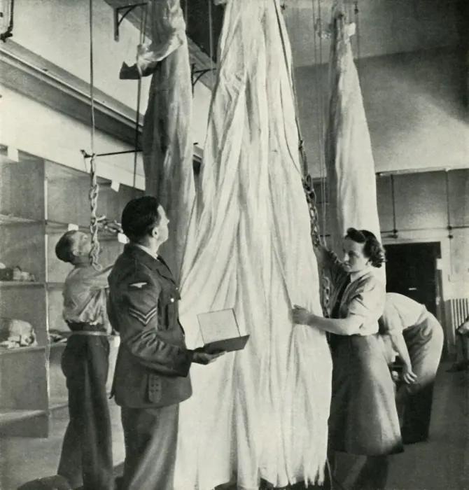 Framed Print : Parachute Packers, c1943. Creator: Cecil Beaton Framed Print : Parachute Packers, c1943. Creator: Cecil Beaton