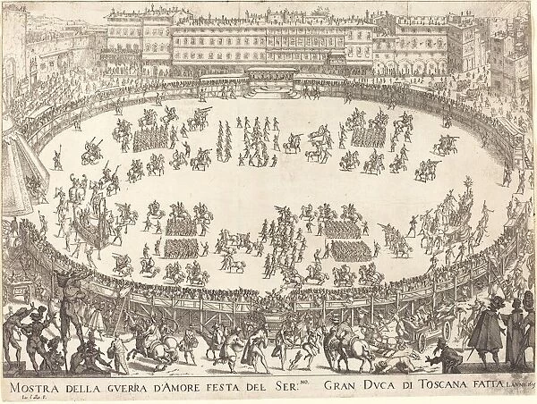 Parade in the Amphitheater, 1616. Creator: Jacques Callot