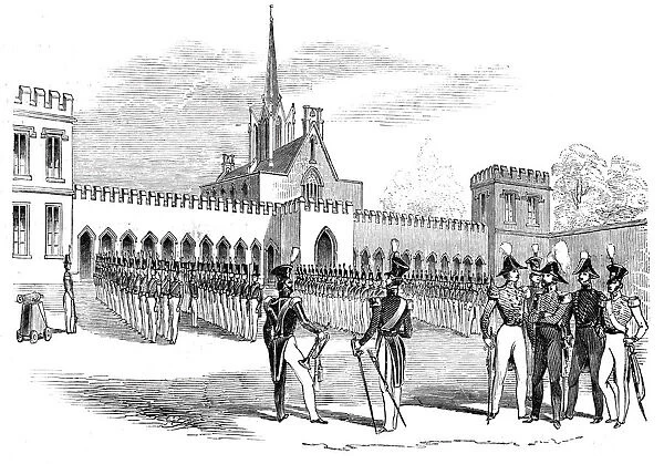 Parade of Cadets in the Stone Court, 1844. Creator: Unknown