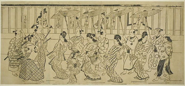 A Parade of Courtesans, c. 1690. Creator: Hishikawa Moronobu