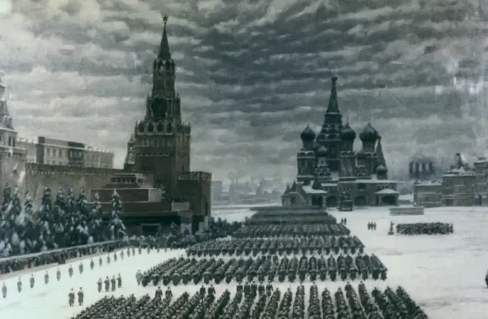 Framed Print : Parade in Red Square, December 1947, Moscow, Russia Framed Print : Parade in Red Square, December 1947, Moscow, Russia