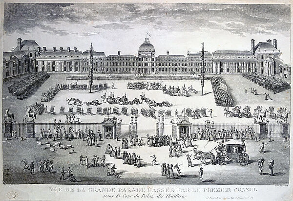 Parade of the Troops during the Grand Parade, Tuileries Palace, 19th century