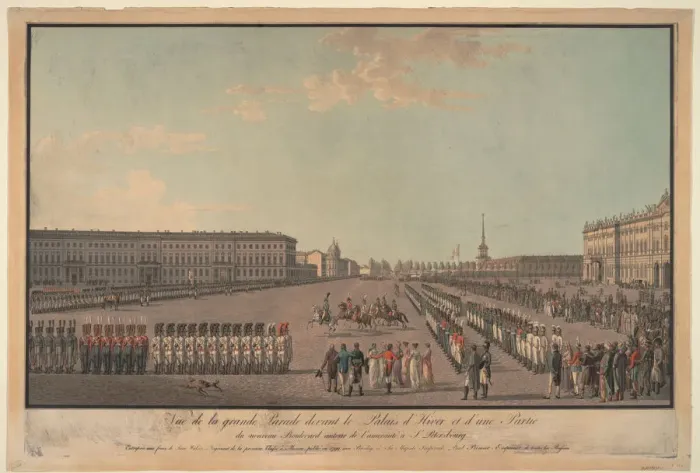 Framed Print : The parade in front of the Winter Palace in St. Petersburg, 1799. Artist: Anonymous Framed Print : The parade in front of the Winter Palace in St. Petersburg, 1799. Artist: Anonymous