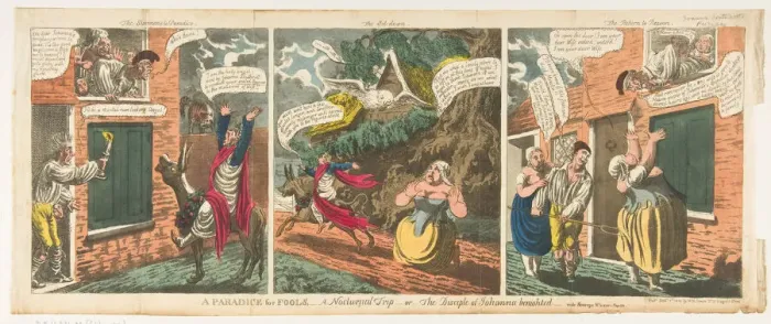 Framed Print : A Paradice [sic] for Fools-A Nocturnal Trip-or-The Disciple of Johanna benigh