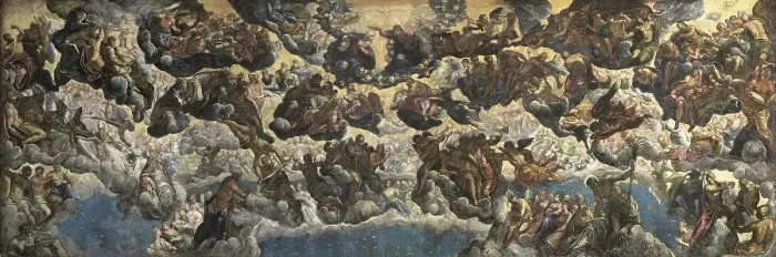 Framed Print : Paradise, 1588. Creator: Jacopo Tintoretto Framed Print : Paradise, 1588. Creator: Jacopo Tintoretto