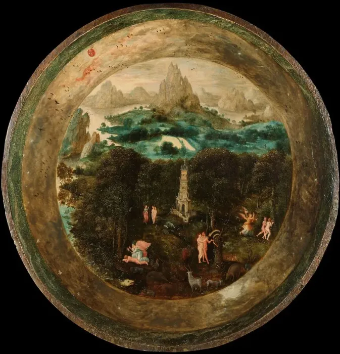 Framed Print : Paradise, c.1541-c.1550. Creator: Herri met de Bles Framed Print : Paradise, c.1541-c.1550. Creator: Herri met de Bles